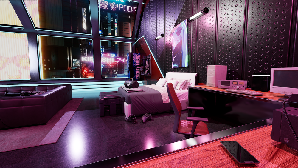 Cyberpunk Apartment 4