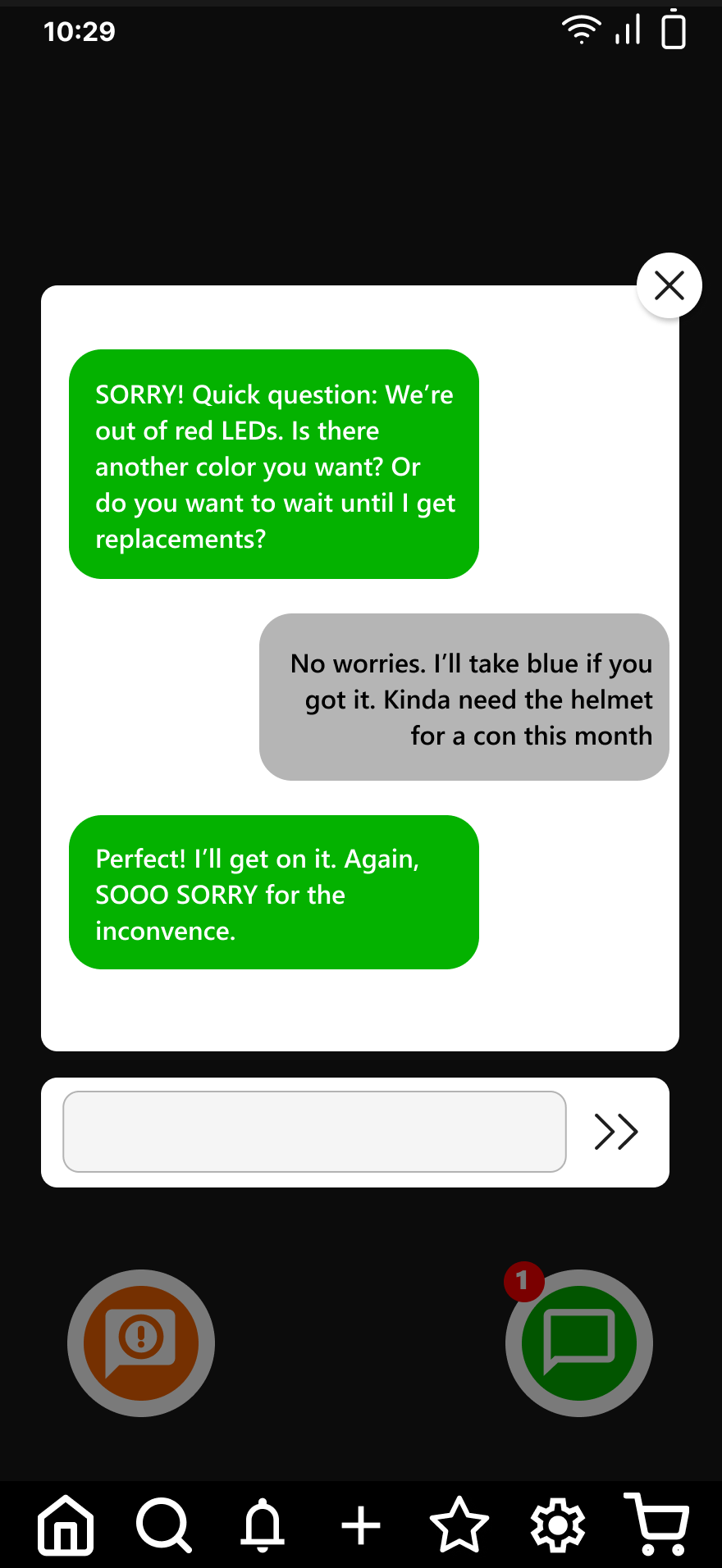Order Tracking — Chat